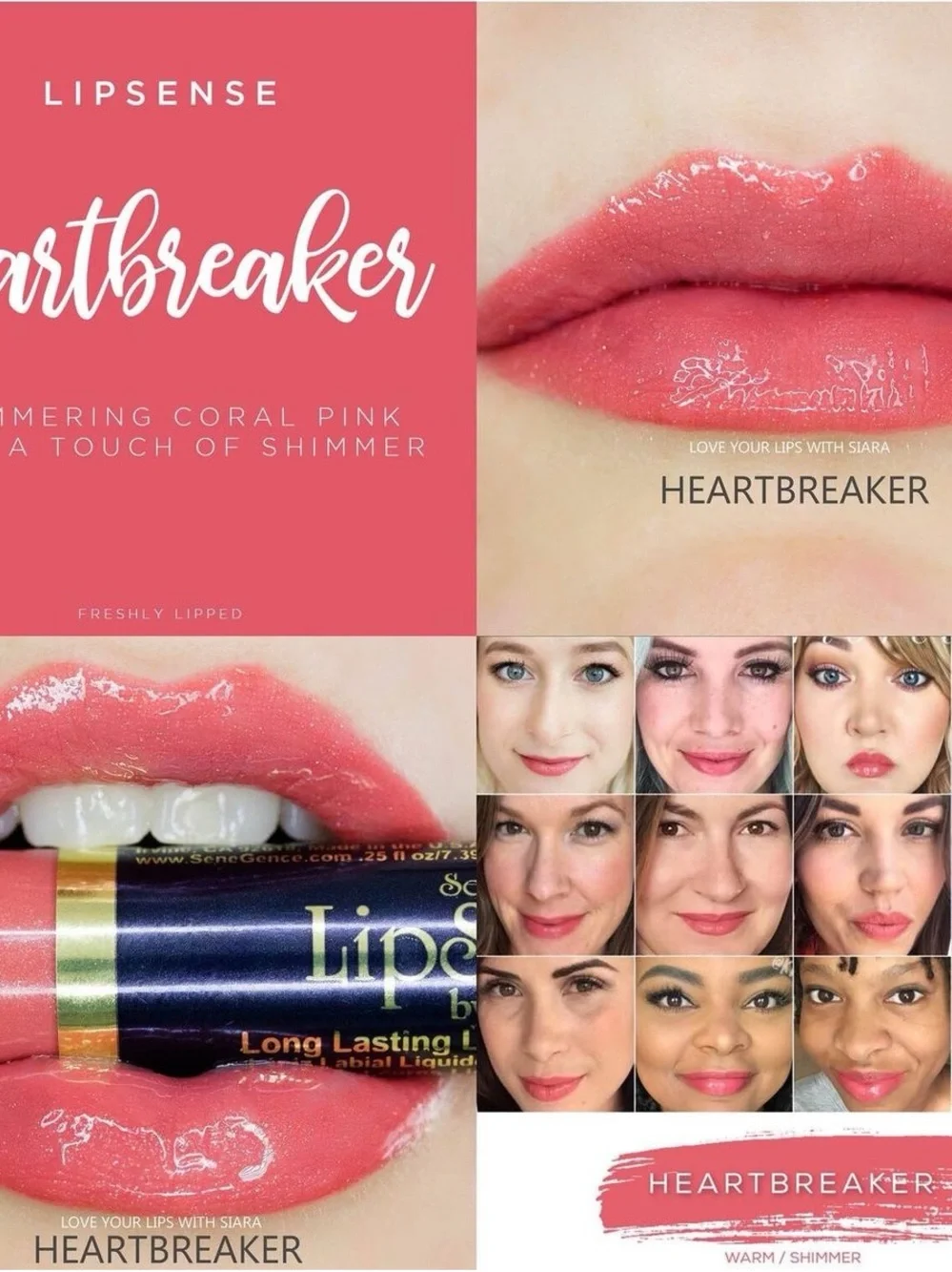 Lipsense by SeneGence new never opened full sized long lasting- Heartbreaker